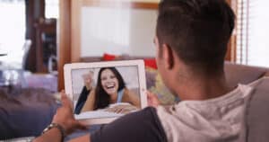 a couple showing how to be intimate in a long distance relationship